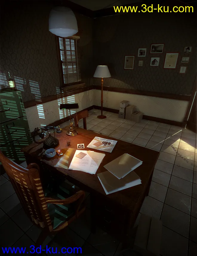 Noir Sleuth Office模型的图片1