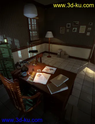 3D打印模型Noir Sleuth Office的图片