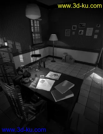 3D打印模型Noir Sleuth Office的图片