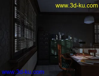 3D打印模型Noir Sleuth Office的图片