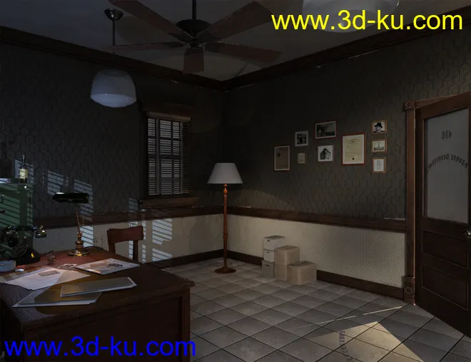 Noir Sleuth Office模型的图片9
