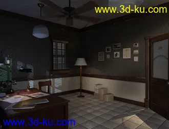 3D打印模型Noir Sleuth Office的图片