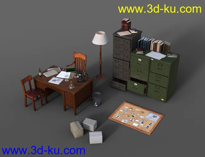 Noir Sleuth Office模型的图片11