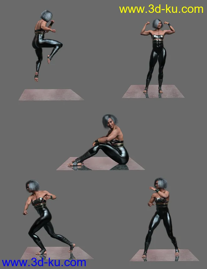 Noska´s Fight Poses for Noska 8.1模型的图片3
