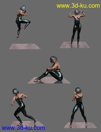 3D打印模型Noska´s Fight Poses for Noska 8.1的图片