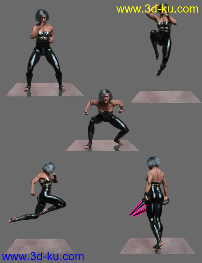 Noska´s Fight Poses for Noska 8.1模型的图片4