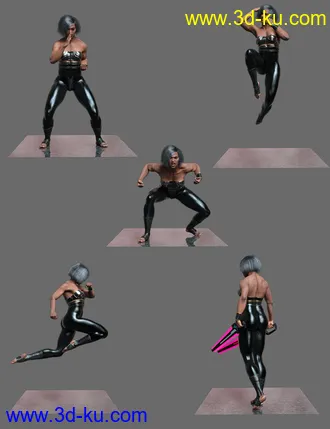 3D打印模型Noska´s Fight Poses for Noska 8.1的图片
