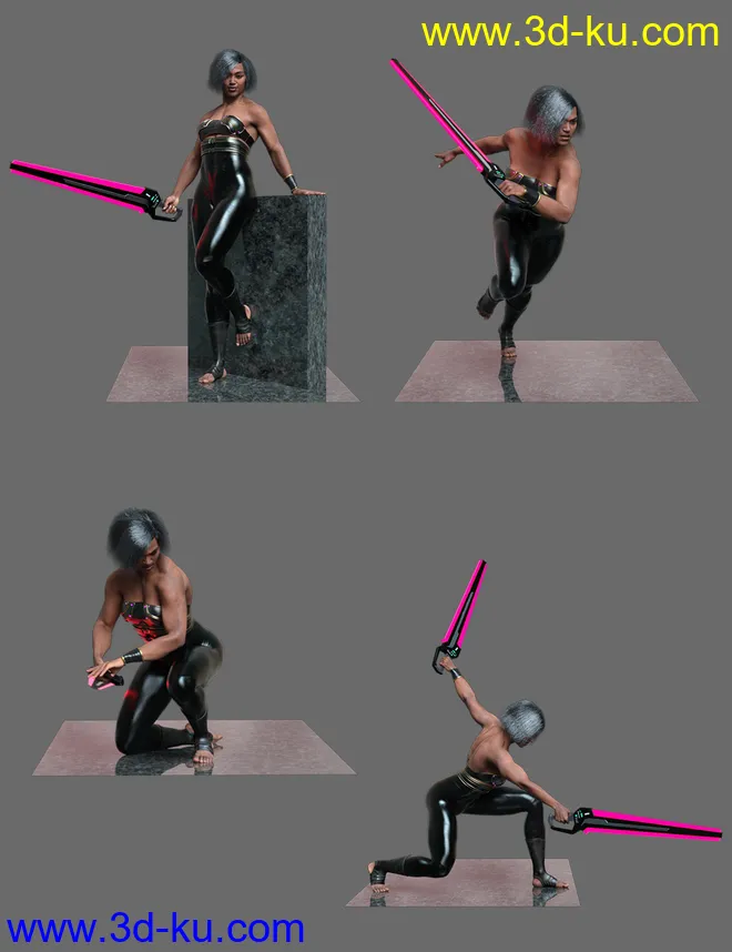 Noska´s Fight Poses for Noska 8.1模型的图片6