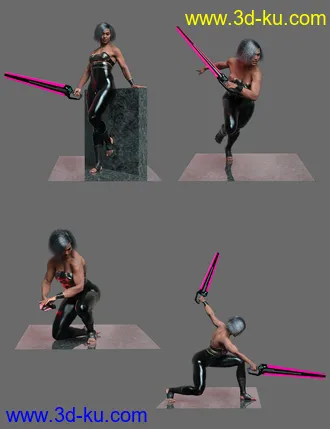 3D打印模型Noska´s Fight Poses for Noska 8.1的图片