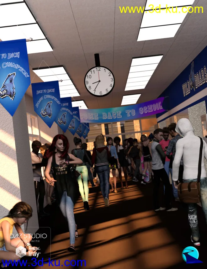 Now-Crowd Billboards - School Life模型的图片1