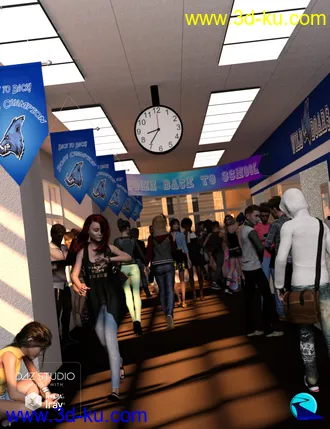 3D打印模型Now-Crowd Billboards - School Life的图片
