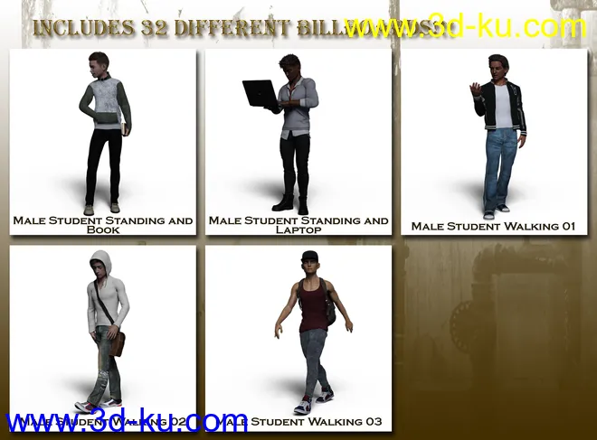 Now-Crowd Billboards - School Life模型的图片10