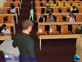 3D打印模型Now-Crowd Billboards - School Life的图片