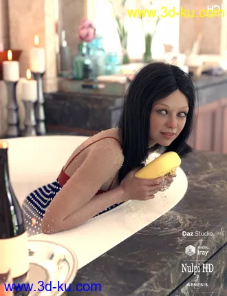 3D打印模型Nulpi HD for Genesis 8 Female的图片