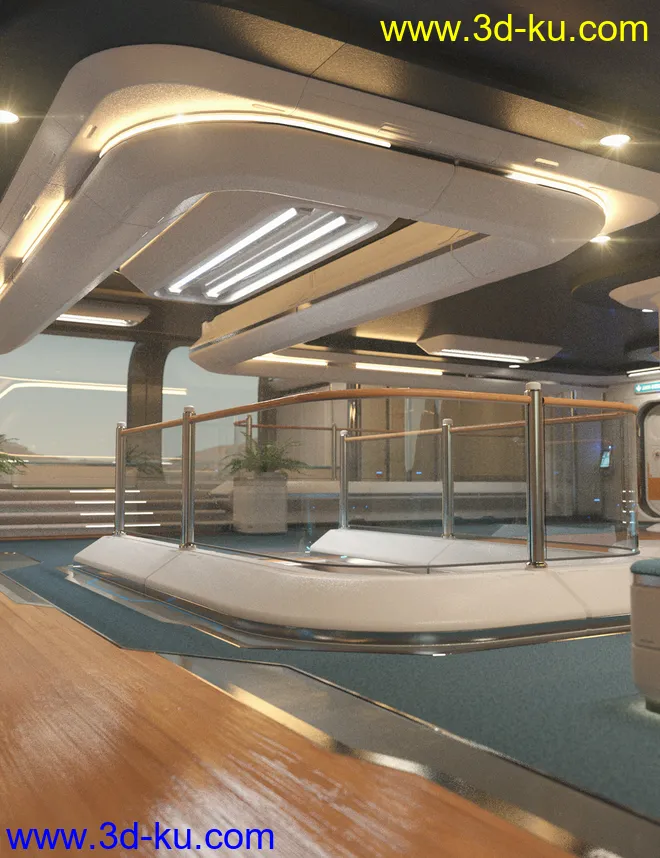 Observation Deck - Sci-Fi Environment模型的图片1