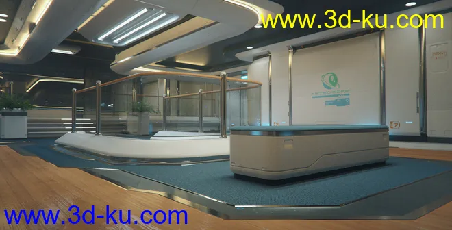 Observation Deck - Sci-Fi Environment模型的图片3