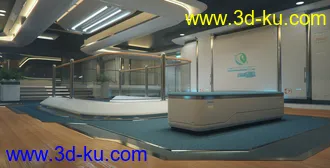 3D打印模型Observation Deck - Sci-Fi Environment的图片