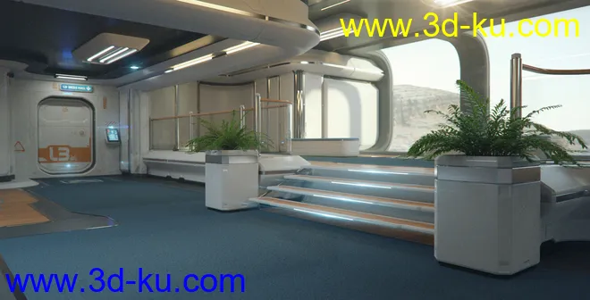Observation Deck - Sci-Fi Environment模型的图片4