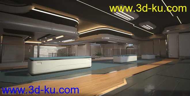 Observation Deck - Sci-Fi Environment模型的图片7