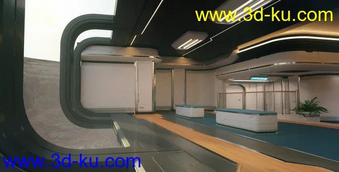 Observation Deck - Sci-Fi Environment模型的图片8
