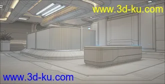 3D打印模型Observation Deck - Sci-Fi Environment的图片