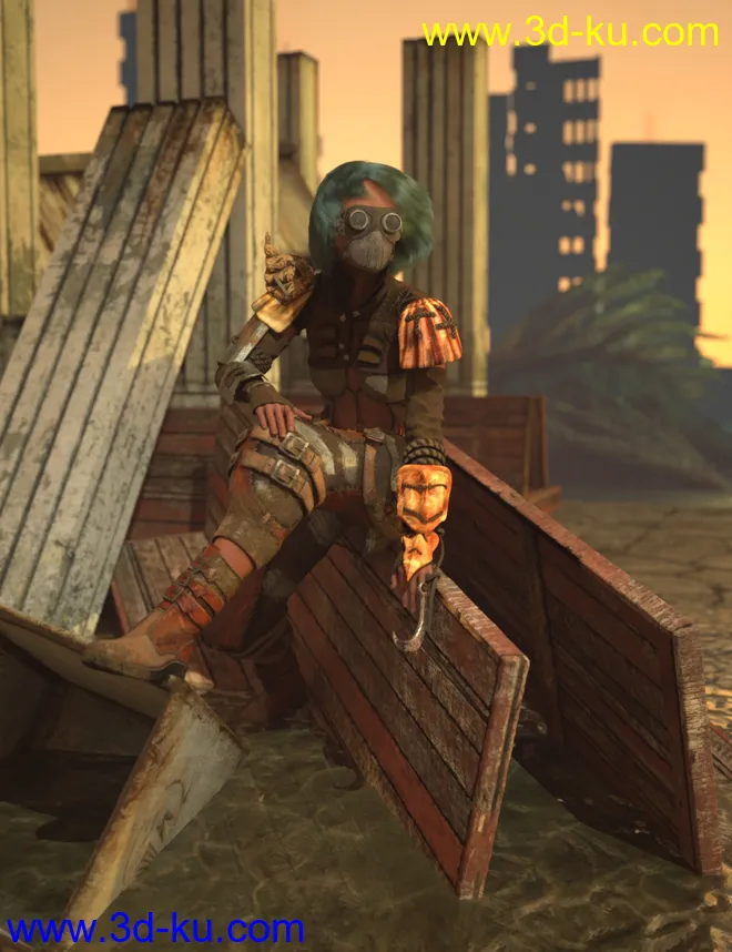 Oceans Apocalypse Infiltrator for Genesis 8.1 Female模型的图片1