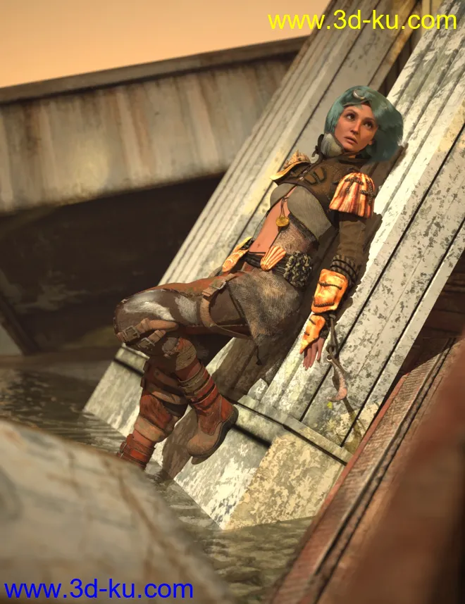 Oceans Apocalypse Infiltrator for Genesis 8.1 Female模型的图片2