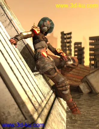 3D打印模型Oceans Apocalypse Infiltrator for Genesis 8.1 Female的图片