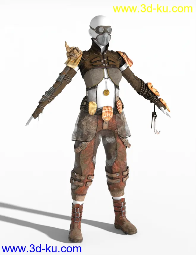 Oceans Apocalypse Infiltrator for Genesis 8.1 Female模型的图片4