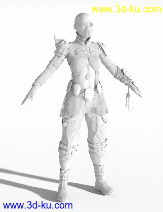 3D打印模型Oceans Apocalypse Infiltrator for Genesis 8.1 Female的图片