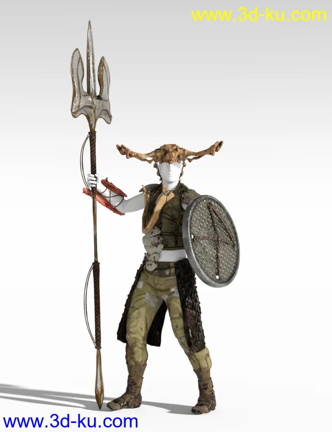 Oceans Apocalypse Warrior Outfit for Genesis 8.1 Male模型的图片5