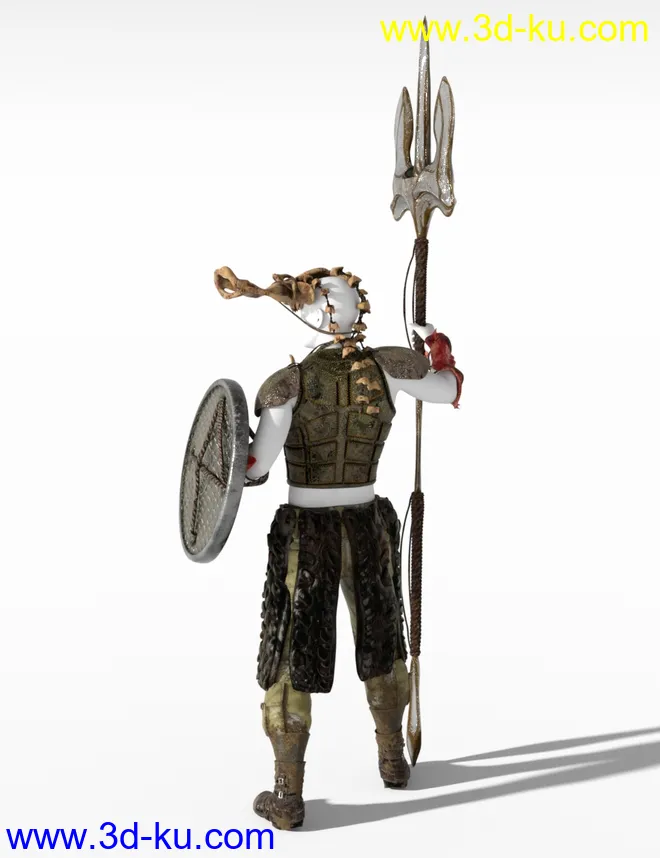 Oceans Apocalypse Warrior Outfit for Genesis 8.1 Male模型的图片6