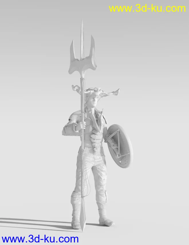 Oceans Apocalypse Warrior Outfit for Genesis 8.1 Male模型的图片7