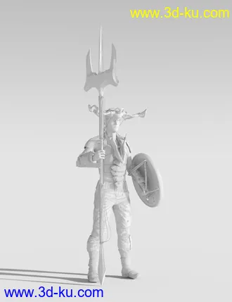 3D打印模型Oceans Apocalypse Warrior Outfit for Genesis 8.1 Male的图片