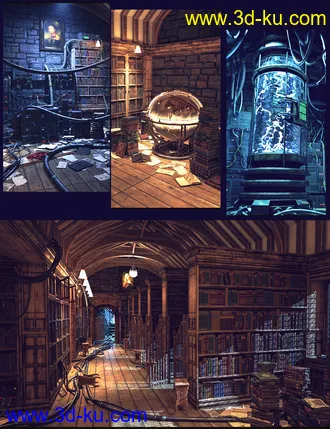 3D打印模型Old Library的图片