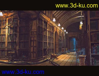 3D打印模型Old Library的图片