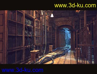 3D打印模型Old Library的图片