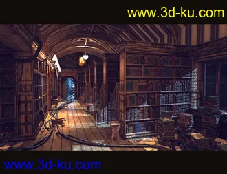 3D打印模型Old Library的图片