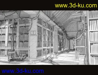 3D打印模型Old Library的图片