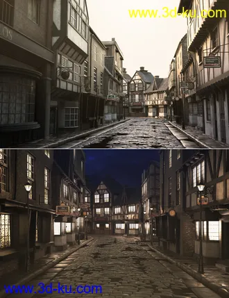 3D打印模型Old Victorian Street的图片