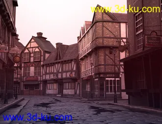 3D打印模型Old Victorian Street的图片