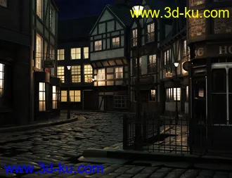 3D打印模型Old Victorian Street的图片