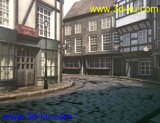 3D打印模型Old Victorian Street的图片