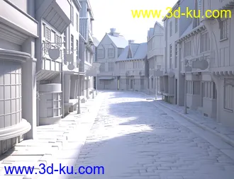 3D打印模型Old Victorian Street的图片