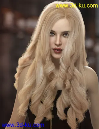 3D打印模型Oneida Hair for Genesis 3, 8, and 8.1 Females的图片