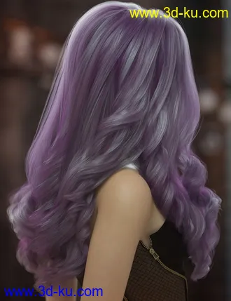 3D打印模型Oneida Hair for Genesis 3, 8, and 8.1 Females的图片
