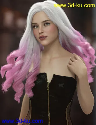 3D打印模型Oneida Hair for Genesis 3, 8, and 8.1 Females的图片