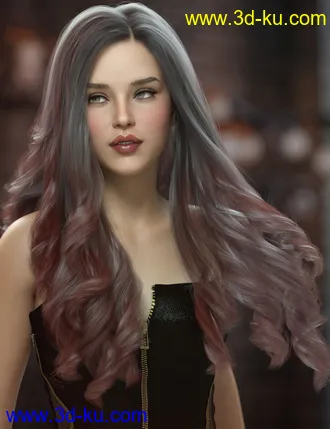 3D打印模型Oneida Hair for Genesis 3, 8, and 8.1 Females的图片