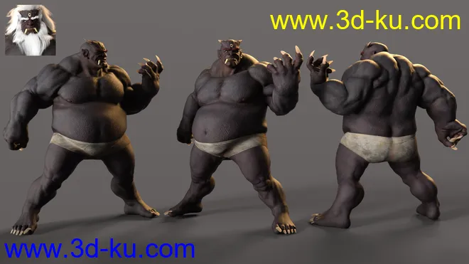 Oni HD for Genesis 8.1 Male模型的图片4