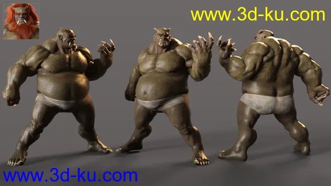 Oni HD for Genesis 8.1 Male模型的图片5